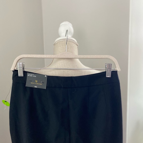 NWT Worthington Black High Waisted Wide Leg Pant - Picture 5 of 10